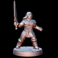 Bangsdar the (Modular) Barbarian (15mm scale) - Thumbnail 3