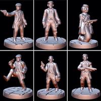 Peaky Blinder w/revolver/advancing (15mm scale) - Thumbnail 3