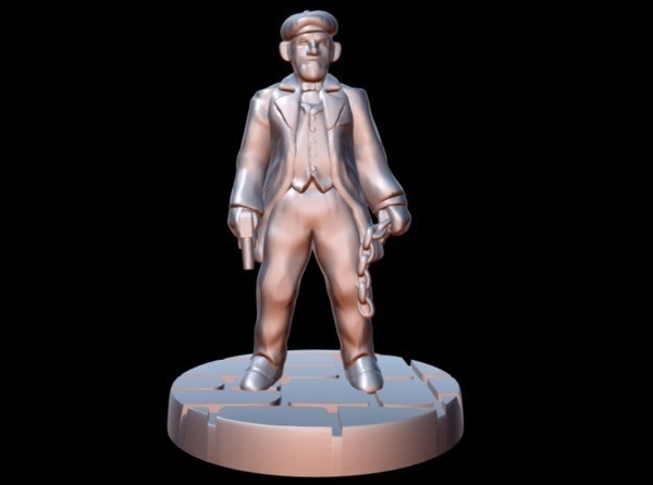 Peaky Blinder w/chain (15mm scale)