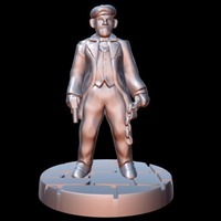 Peaky Blinder w/chain (15mm scale) - Thumbnail 1