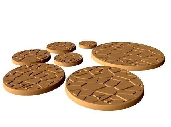 Dry Earth Bases (15mm scale)
