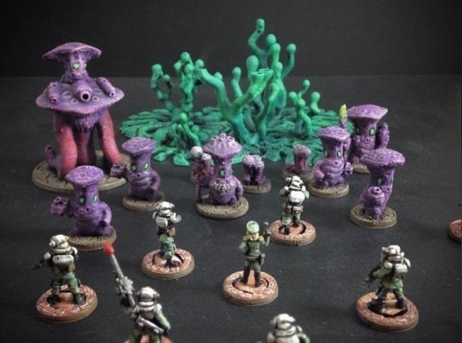 Mytoan Spore Soldiers (15mm scale) 3D Print 86249
