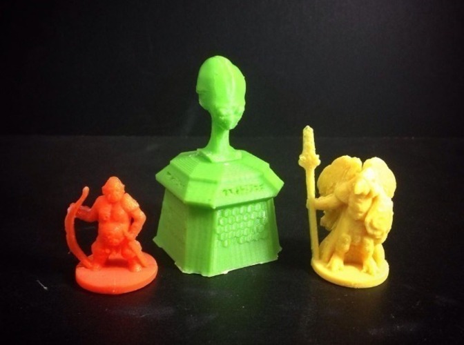 Alien Memorial Bust (15mm scale) 3D Print 86276