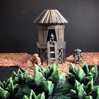 Small Stilt Hut (15mm scale) 3D Printing 86285