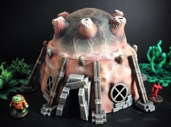 Stonepunk Alien Dwelling (15mm scale) 3D Print 86304