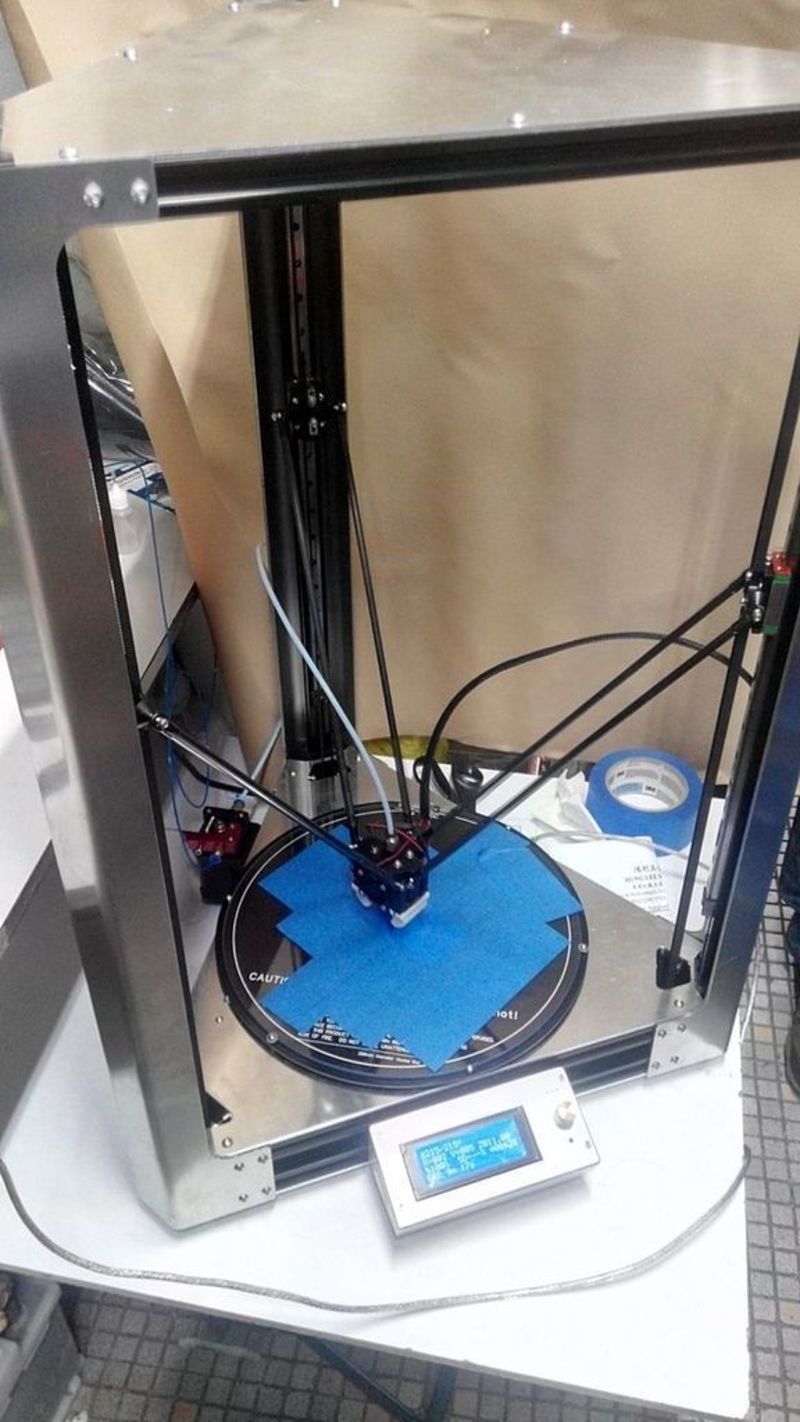 Kossel 400 x 700 3D Printer with Metal Jacket