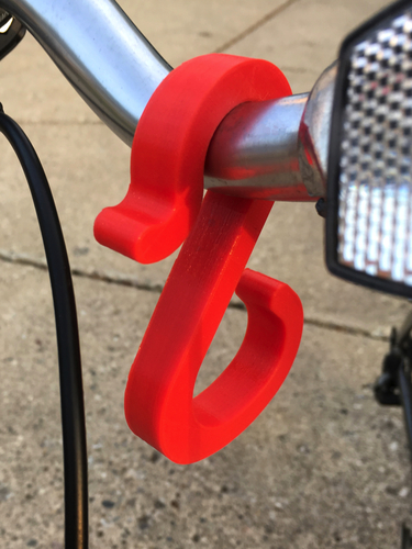 Bicycle Handlebar Hook 3D Print 86400