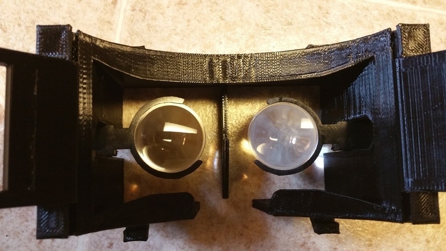 Modified Durvois lens holder for VR goggles for mobile phones 3D Print 86474