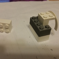 Small 2 by 4 Lego block 3D Printing 86481