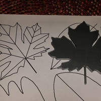 Small Leaf Stencils for drawing leaves. 3D Printing 86482