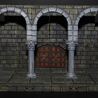 Small Cut-Stone Colonnade 3D Printing 86495