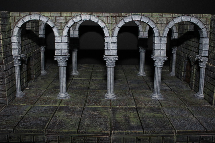 Cut-Stone Colonnade 3D Print 86496