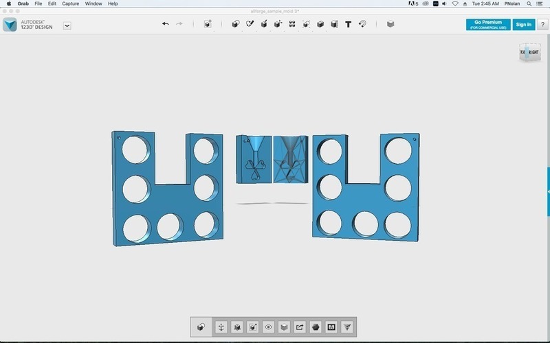 allforge Sample Mold Insert and Holder