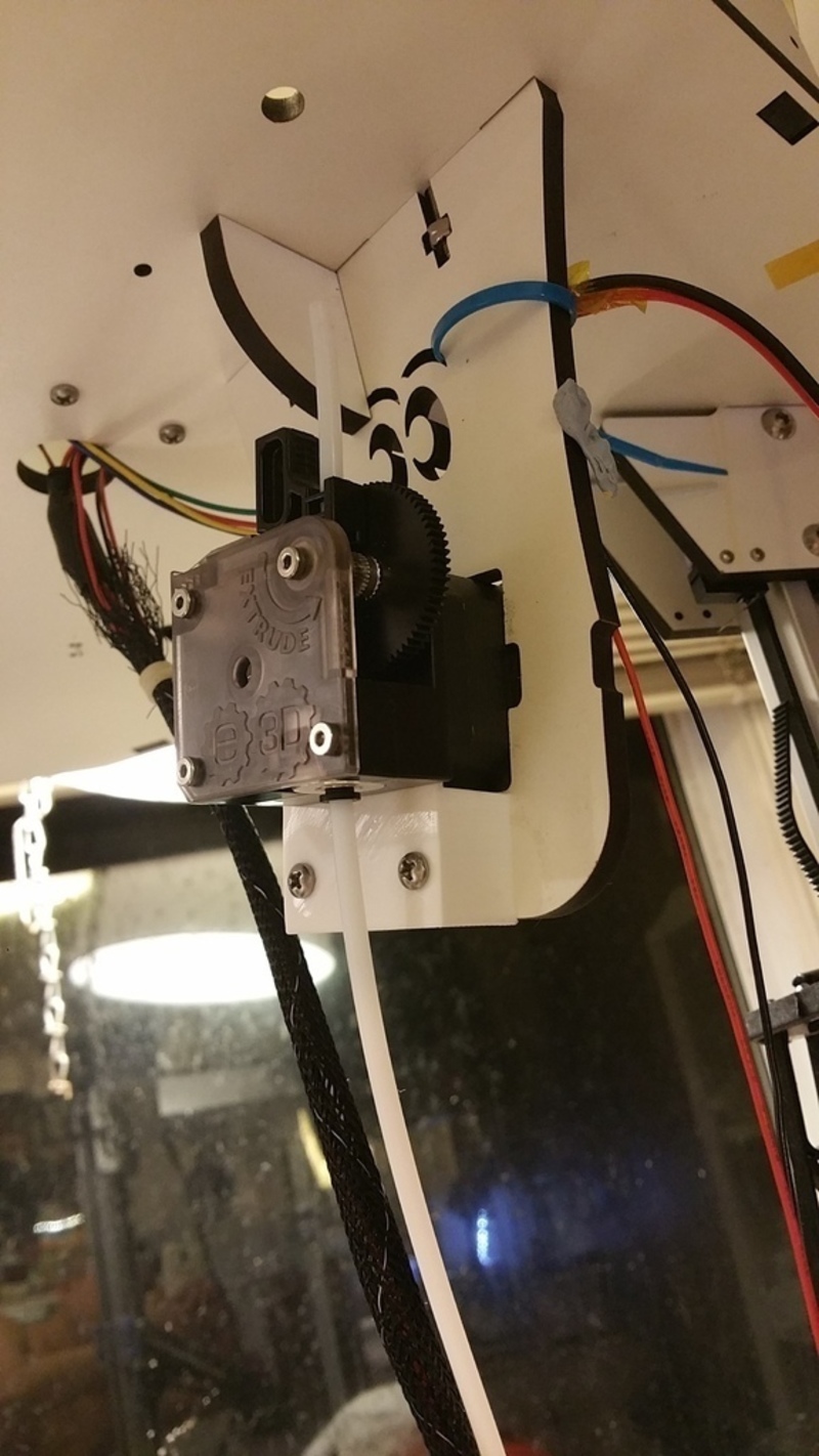 E3D Titan extruder mount for Rostock Max V2