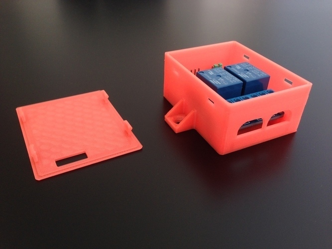 2 Ch Relay board mountable snap case 3D Print 86622