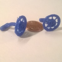 Small Pete's Round Cufflinks 3D Printing 86673