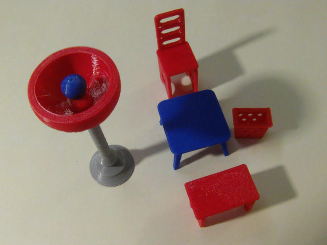 Miniature Furniture Take 2 3D Print 86682