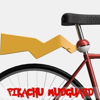 Small Pikachu Mudguard 3D Printing 86994