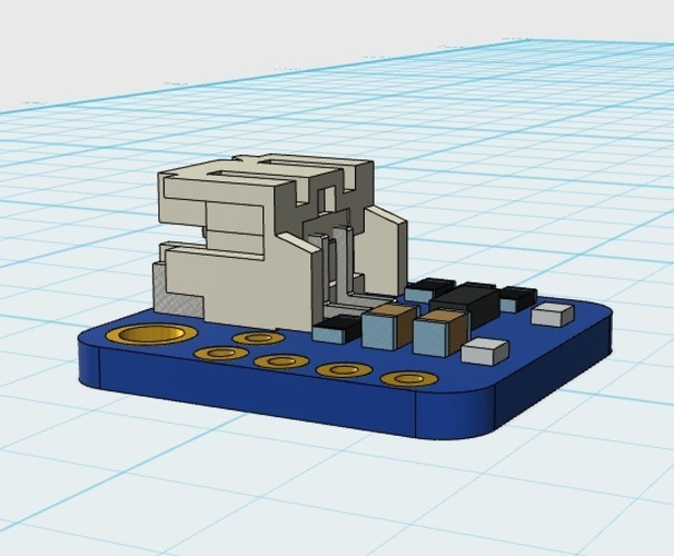 Adafruit Pro Trinket LiIon/LiPoly Backpack 3D Print 87226