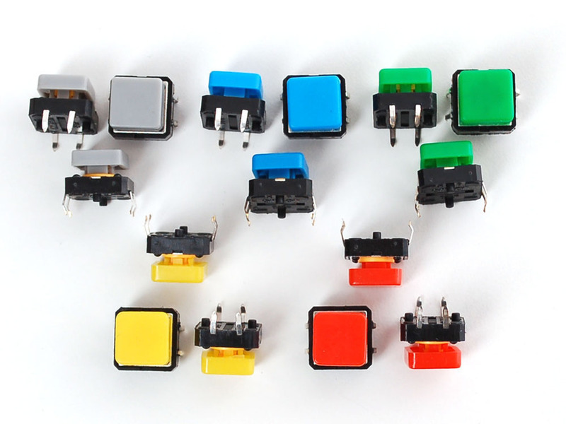 Adafruit Square Tactile Button Switch - Pinshape