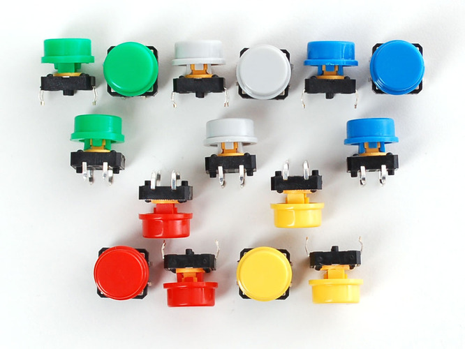 Round Tactile Button Switch (Part #1009) 3D Print 87238