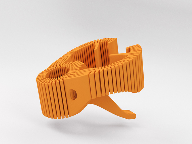Smartphone Flexible Mount for Bike 3D Print 87391
