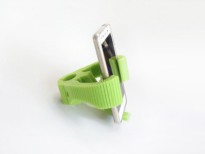 Smartphone Flexible Mount for Bike 3D Print 87395