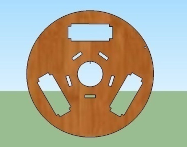 Wood Spool for Filament 3D Print 87511