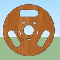 Wood Spool for Filament - Thumbnail 2