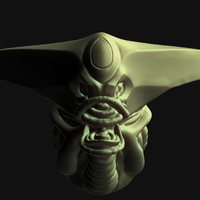 Small Alien Head 3D Printing 8774