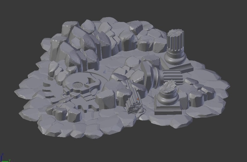 Sci-Fi Rocky Ruin