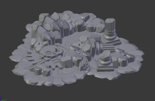 Sci-Fi Rocky Ruin