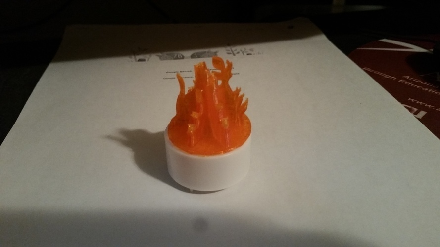 Tealight Flames 3D Print 87963
