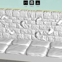 Tentacles OpenForge 2x4 Dungeon Wall - Thumbnail 2