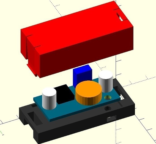 XL4005 DC-DC Case 1.0 3D Print 87981