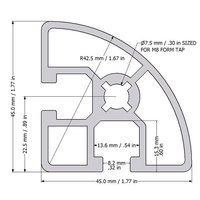 Small Aluminium Profiles (extrusion) 3D Printing 88069