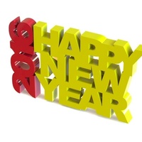 HAPPY NEW YEAR SIGN - Thumbnail 5