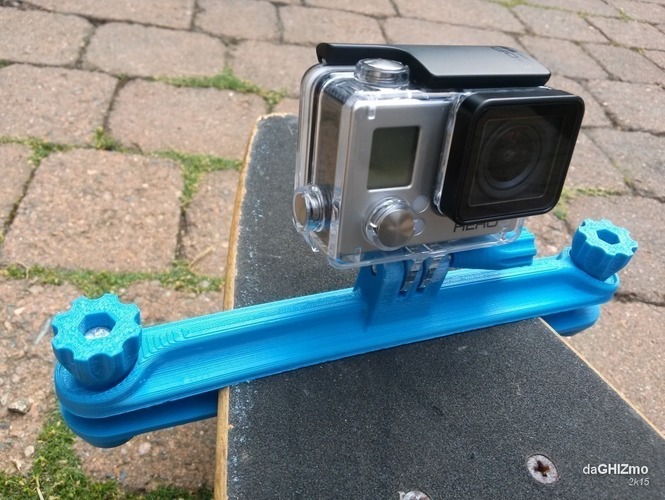 Longboard clamp for GoPro camera 3D Print 88145