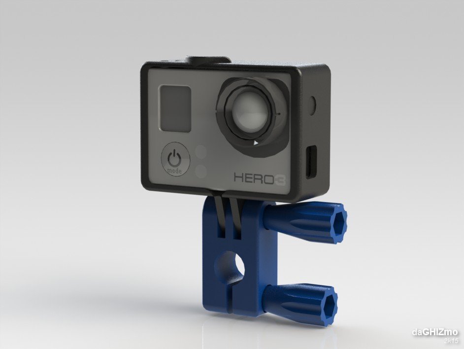 3d Printed Gopro 360 Rotor Mount By Theghizmo Pinshape