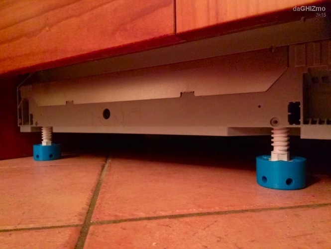 Levelling feet risers for a Bosch dishwasher 3D Print 88233
