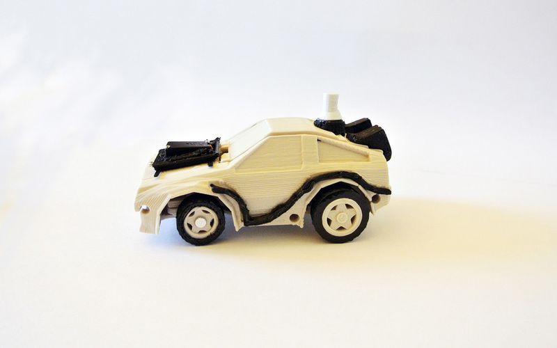 DeLorean BackToFuture RC Car w/ Arduino - 3DRacers 3D Print 88356