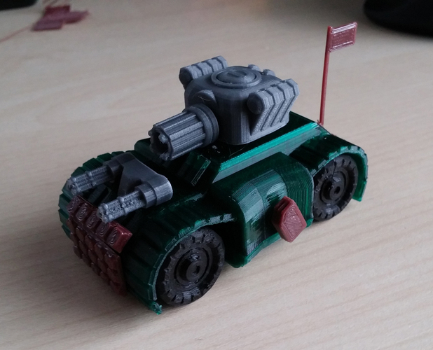 Battle Tank - Toy car 3D Print 88370
