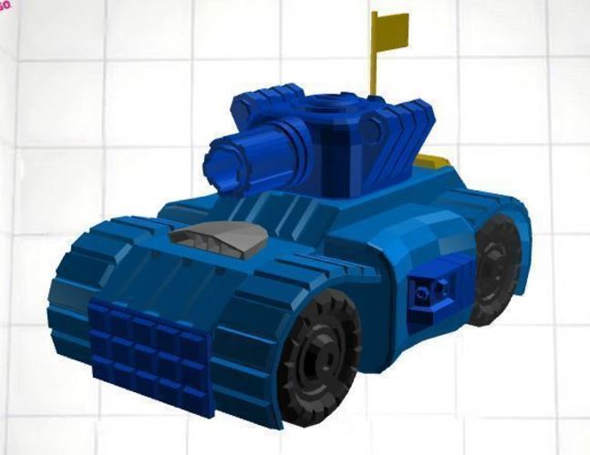 Battle Tank - Toy car 3D Print 88371
