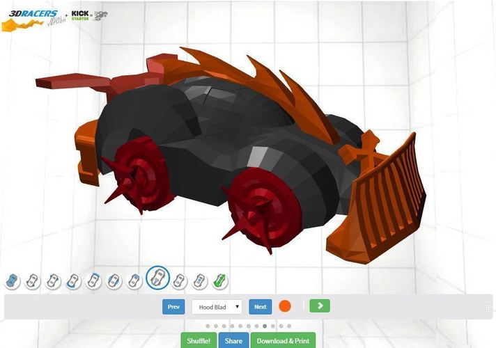 Car toy - 3DRacers, RC car 3D Print 88376