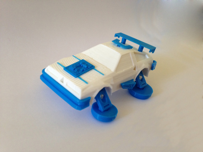 Toy car - DeLorean 3DRacers - Back To The Future 3D Print 88382
