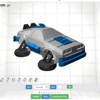 Toy car - DeLorean 3DRacers - Back To The Future - Thumbnail 4
