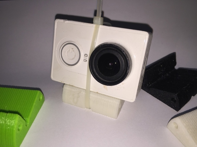 Xiaomi Yi 20 degree camera holder for racing drone 3D Print 88514