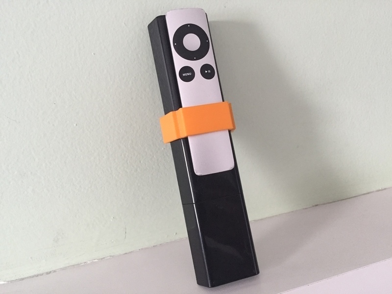 AppleTV + Sony TV remote control holder