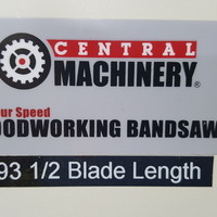 Bandsaw Blade Insert Cover for Central Machinery 14" Four Speed  - Thumbnail 2