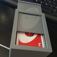 Small UNO Cards Case with Slide in Cover 3D Printing 88561